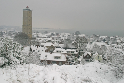 De bekende ansichtkaart, maar nu met sneeuw