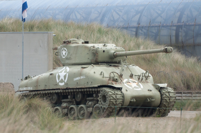 foto 1 van 3: Onlangs op vakantie in Normandi kwam ik dit tegen...een huismus nestelend in de loop van het kanon dat staat geposteerd voor het D-day museum van Utah beach. ...