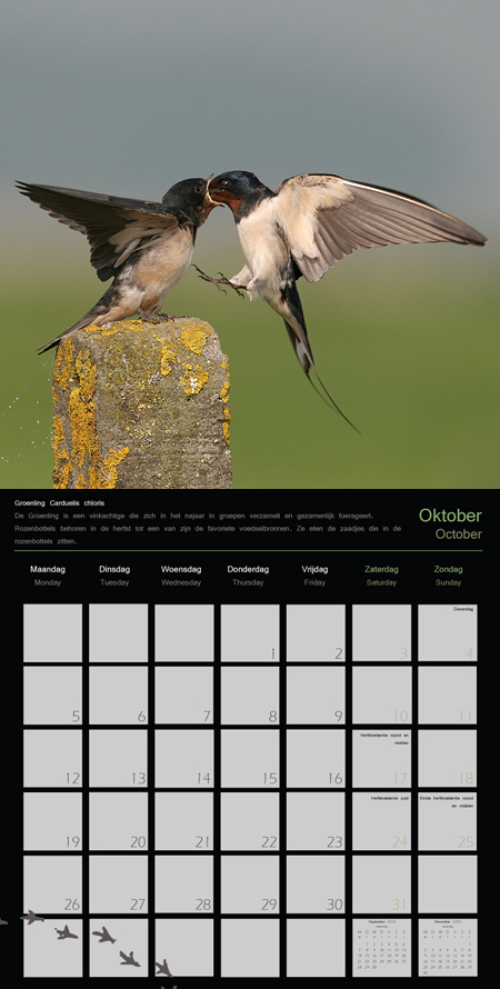 Binnenkant kalender