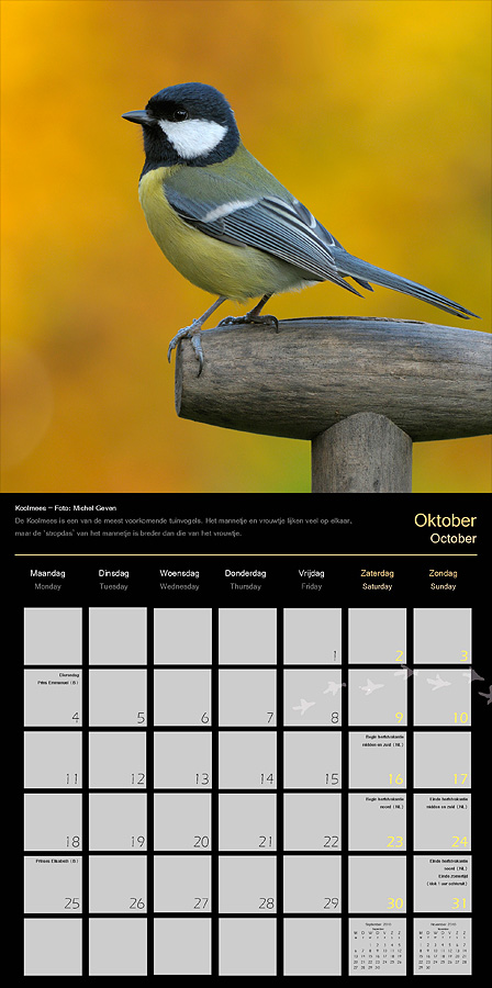 Binnenkant kalender