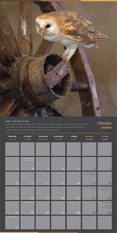 Binnenkant kalender